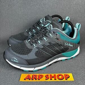 🔴 L.L. Bean North Peak TEK 2.5 Women`s Size 9M Grey Green Hiking Shoes 182112